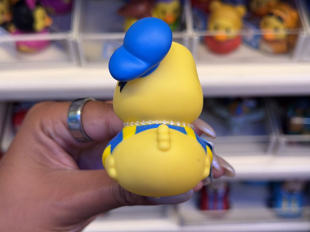 Donald Duck rubber duck available at Disneyland