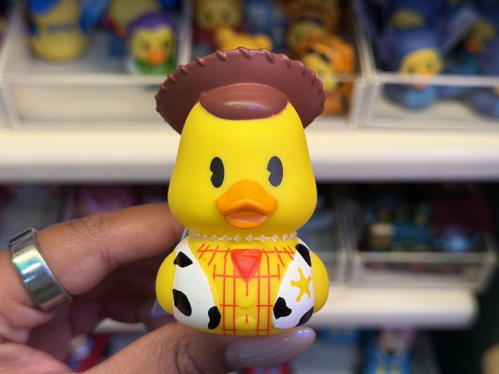 Woody rubber duck available at Disneyland