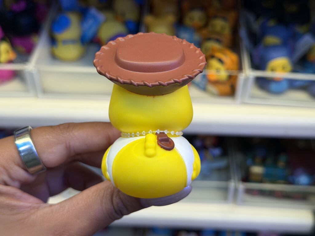 Woody rubber duck available at Disneyland
