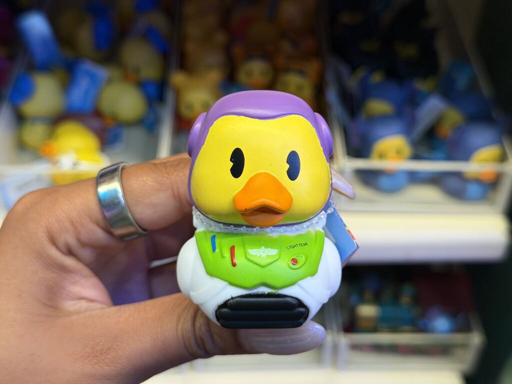 Buzz Lightyear rubber duck available at Disneyland