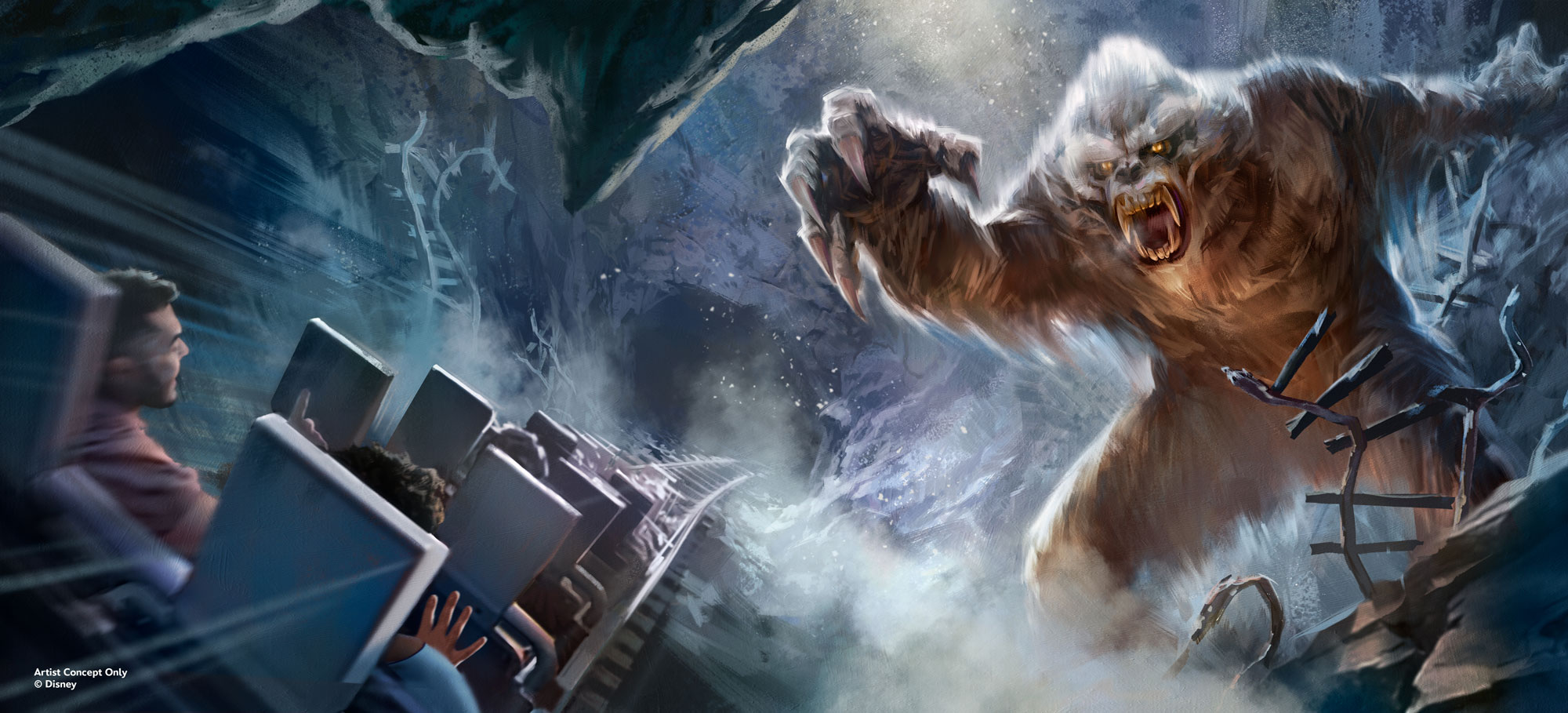 Yeti figure inside Expedition Everest