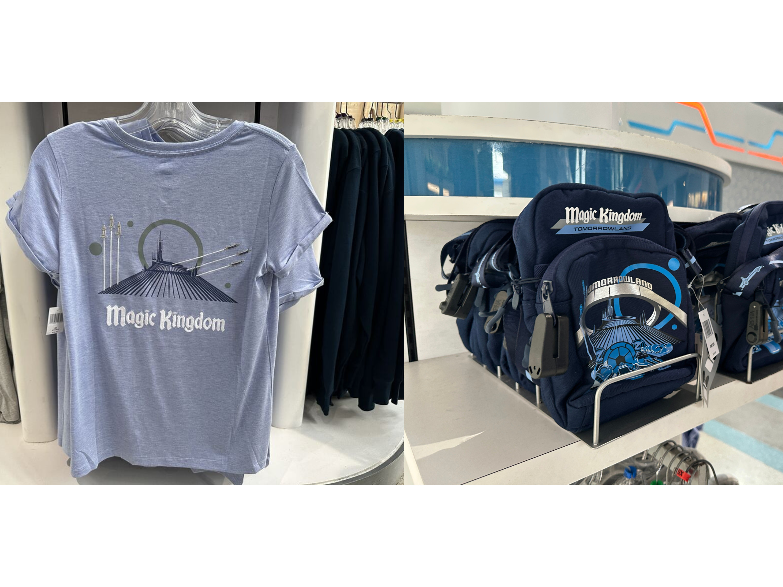 ly through the Highway In The Sky in style wearing the Tomorrowland T-shirt and the Tomorrowland bag that have landed in Walt Disney World.