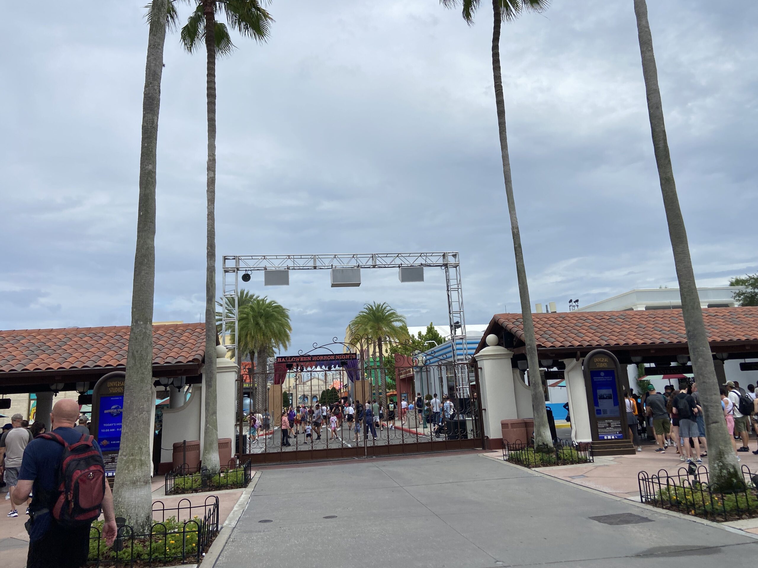 Crews installed more scare zone props at Universal Studios Florida this weekend as Halloween Horror Nights 35 gets closer. This year's scare zones are Infernal Carnival of Nightmares, Downtown Clowntown, Sideshow of Decay, and FORTNITEMARES.