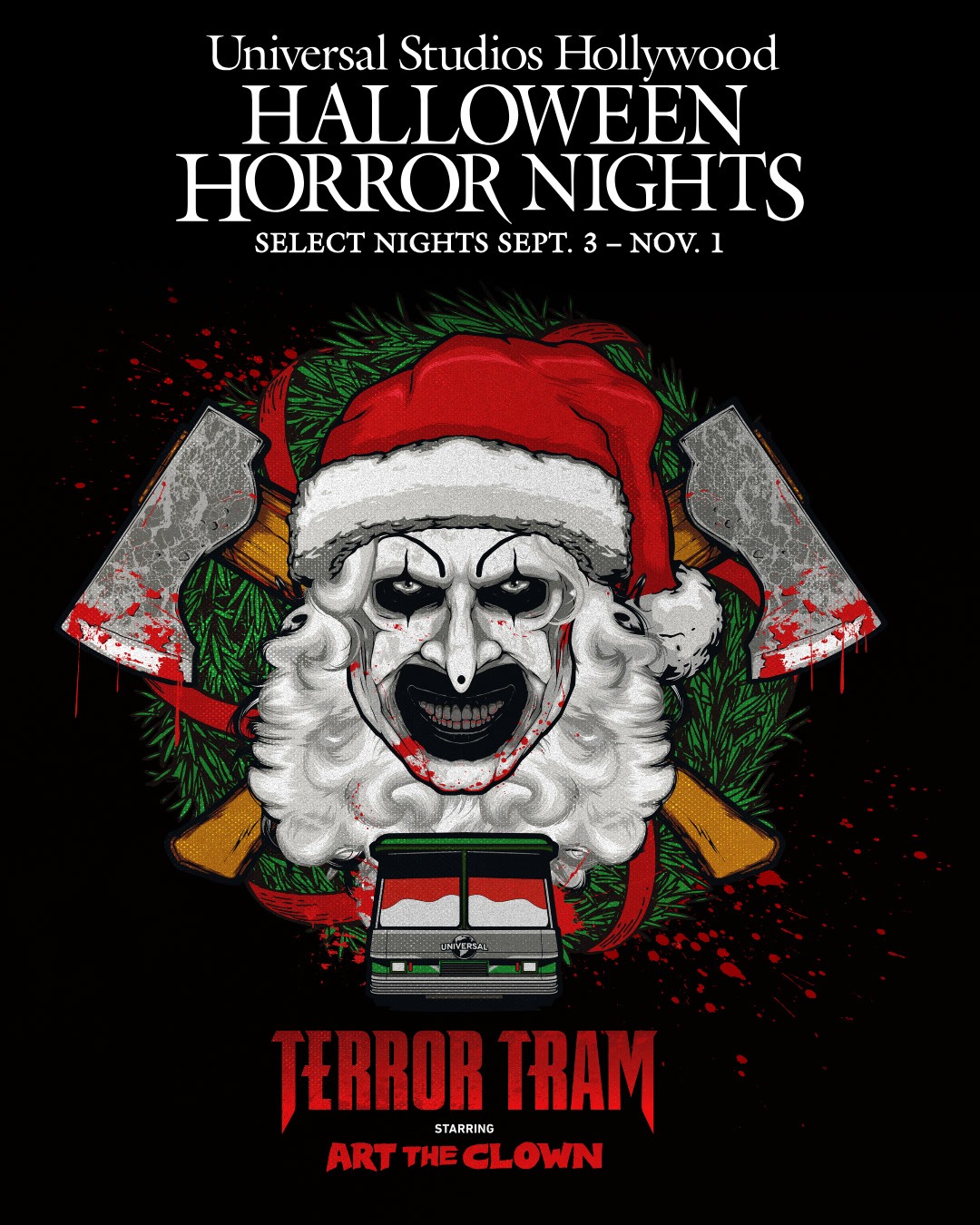 Art the Clown Taking Over Terror Tram With Original Music by Ice Nine Kills