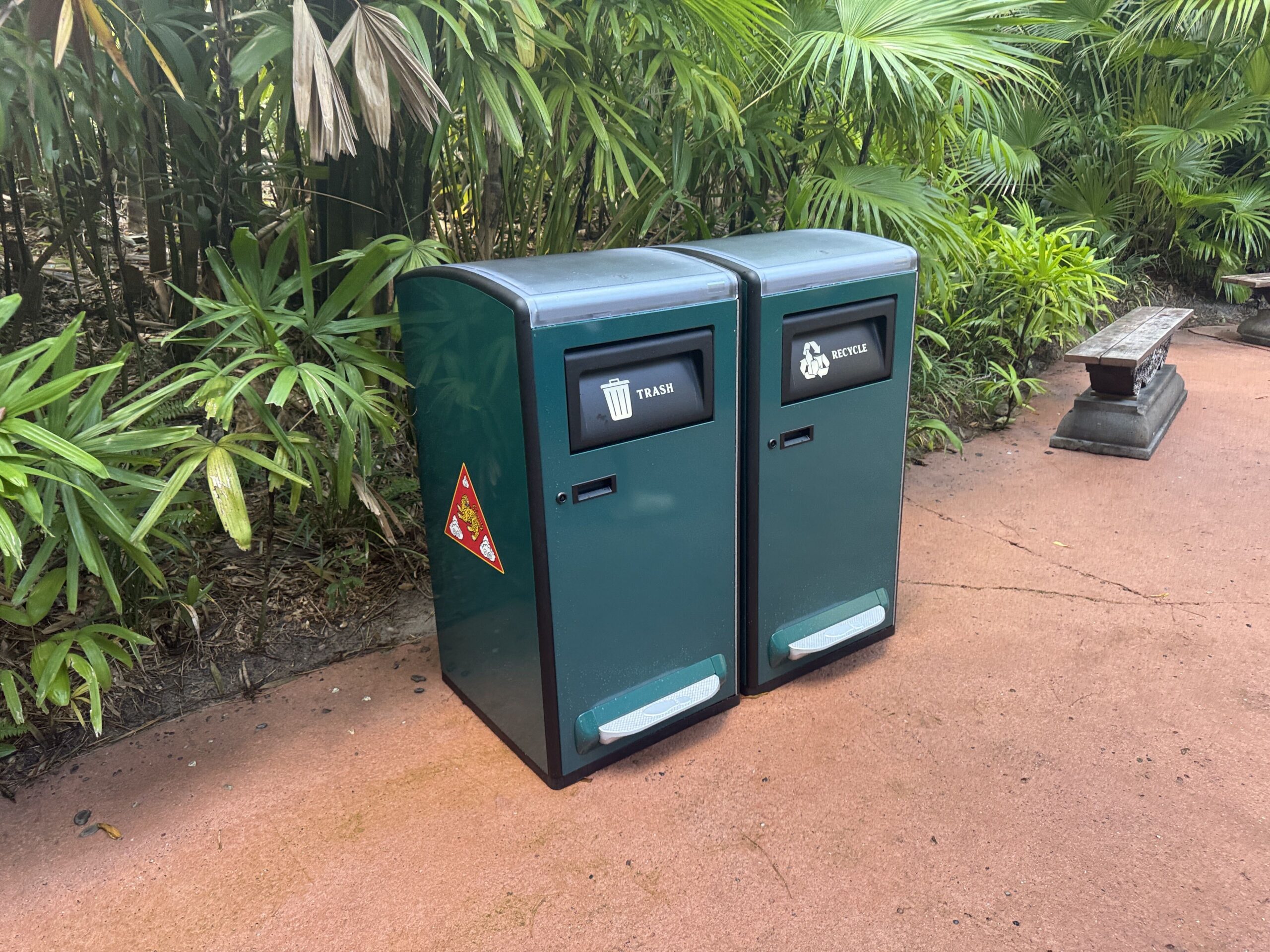 Solar-Powered Tiger Trash Cans Arrive at Disney's Animal Kingdom