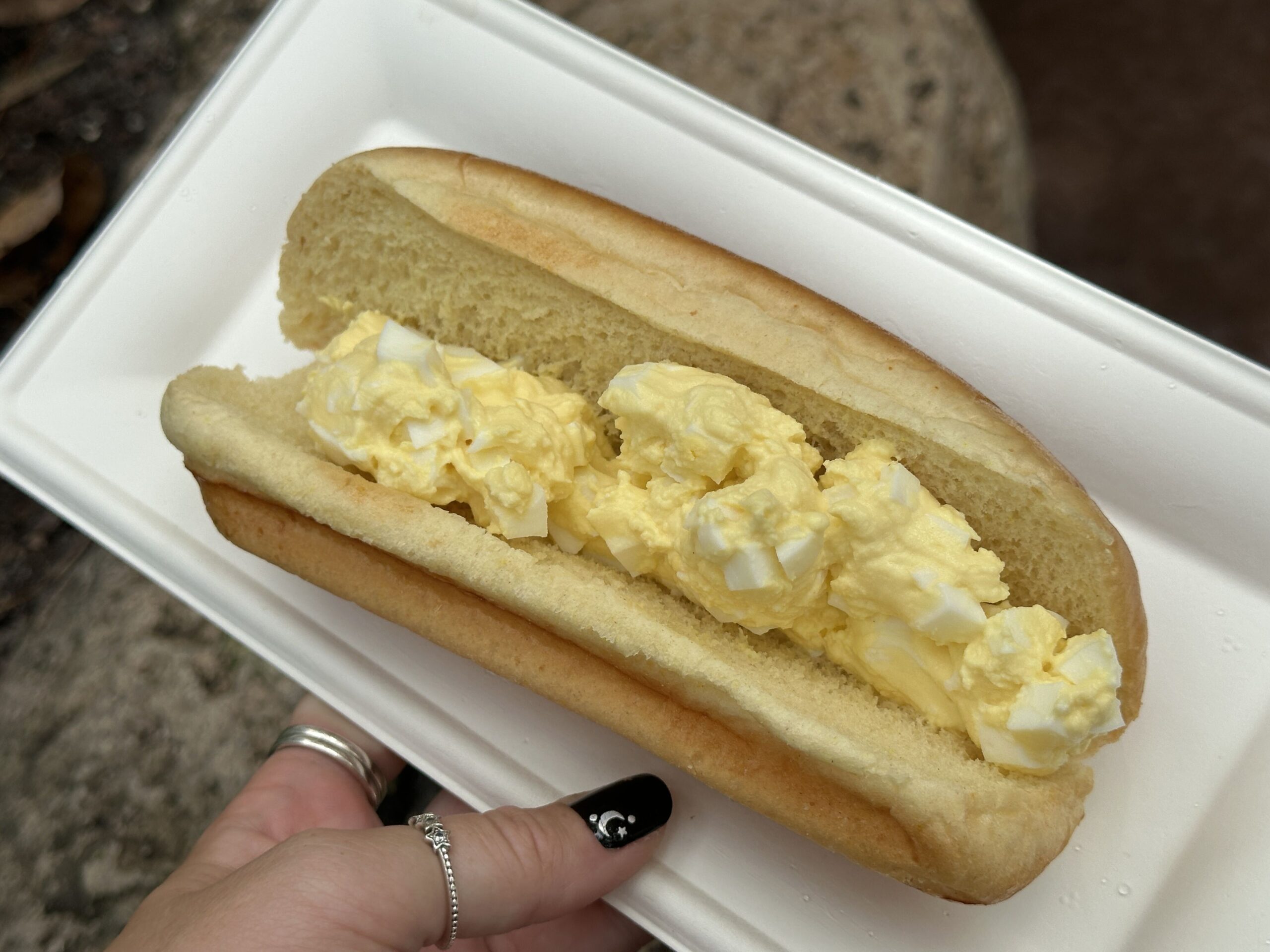 The Japan Pavilion in EPCOT has a new egg sandwich at EPCOT. Not only is it overpriced, but it is very bland and flavorless. It's available at Katsura Grill.