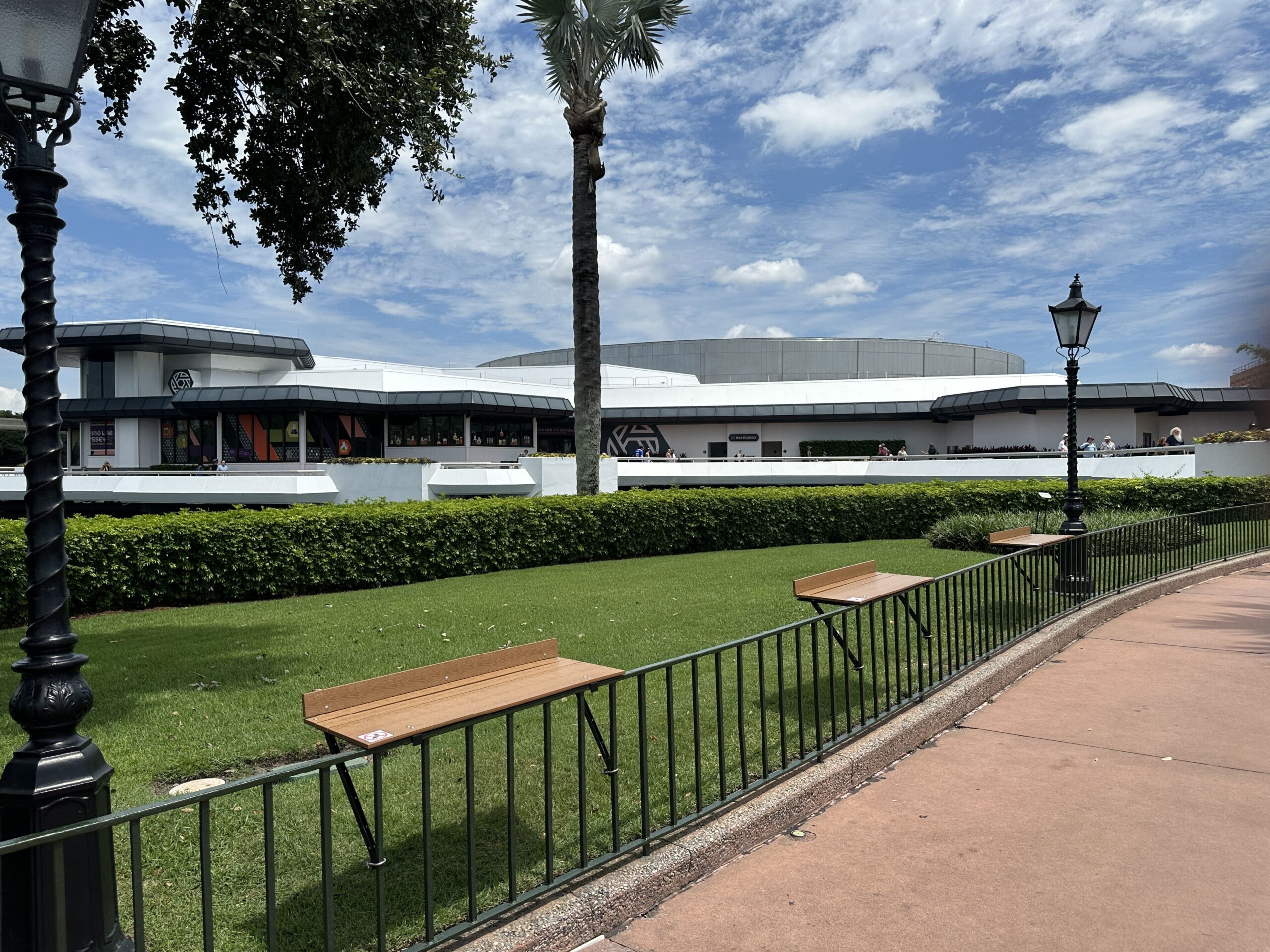 More Railing Tables Spotted at EPCOT Ahead of 2026 Food & Wine Festival