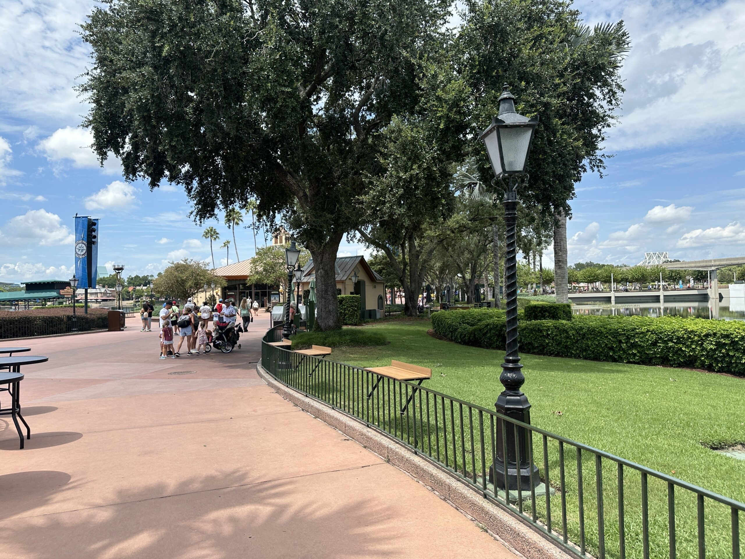EPCOT Railing Tables