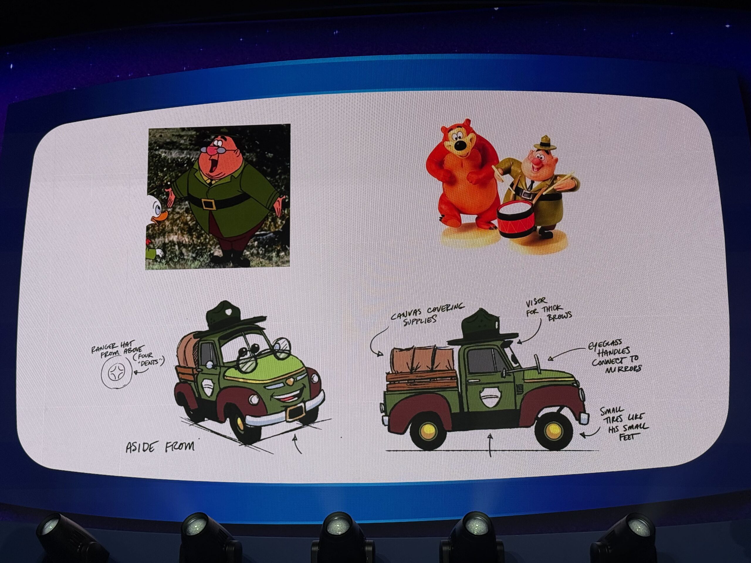 We've got a new look at Ranger J. Autobahn Woodlore, the original character coming to Piston Peak National Park at Magic Kingdom.