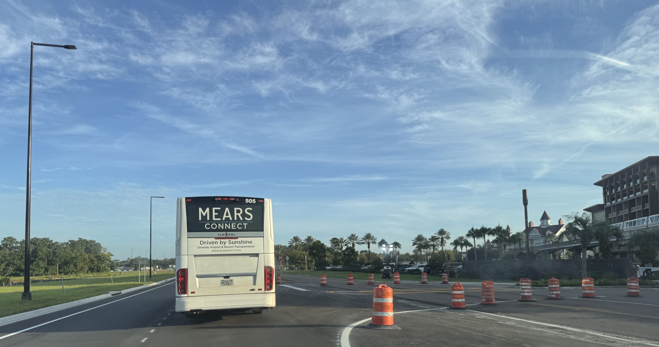 The new Floridian Way roadway is now open at Walt Disney World. The road is part of a larger project to improve traffic around Magic Kingdom.