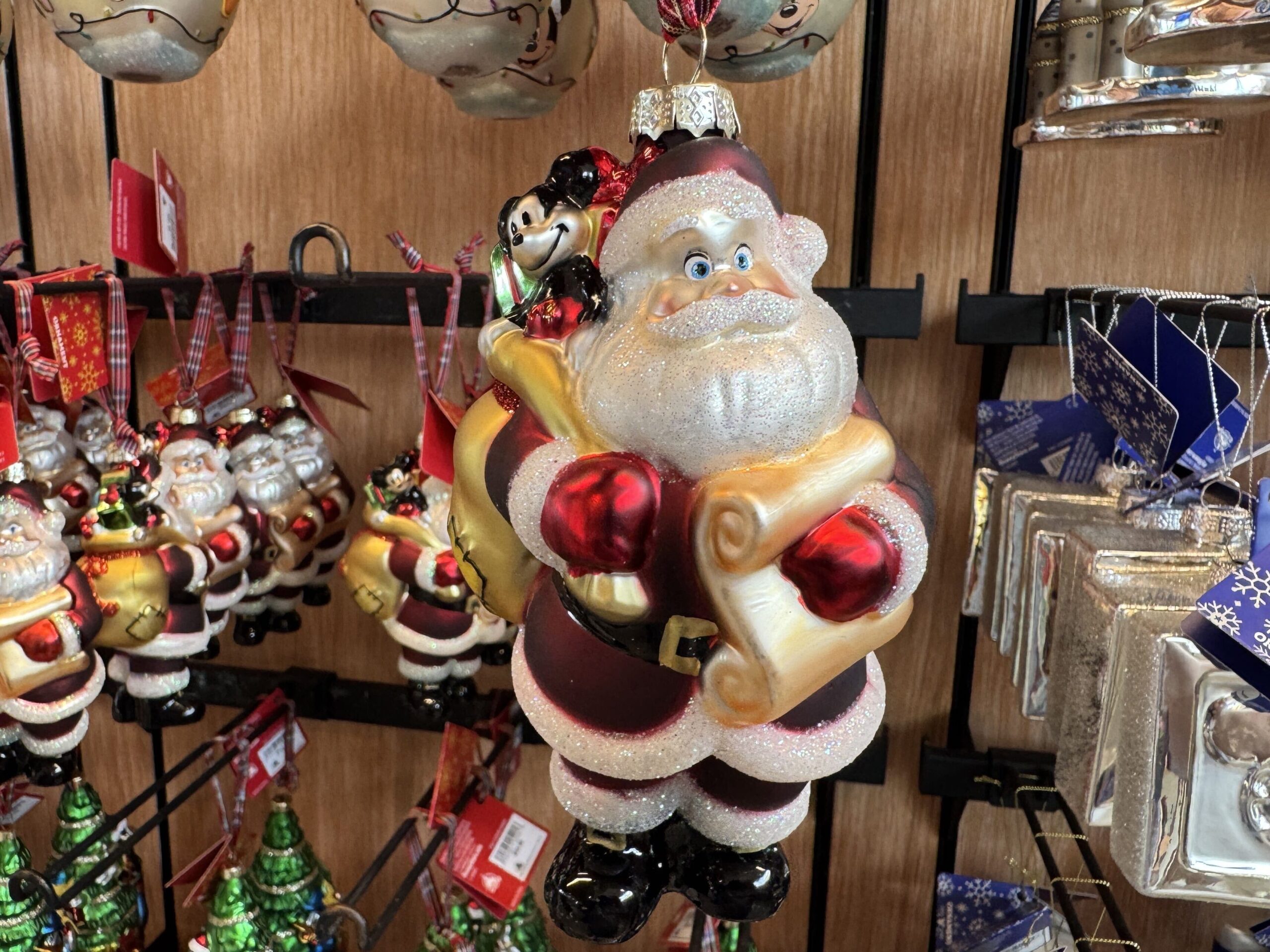 Santa Claus and Mickey ornament now available in EPCOT at Walt Disney World