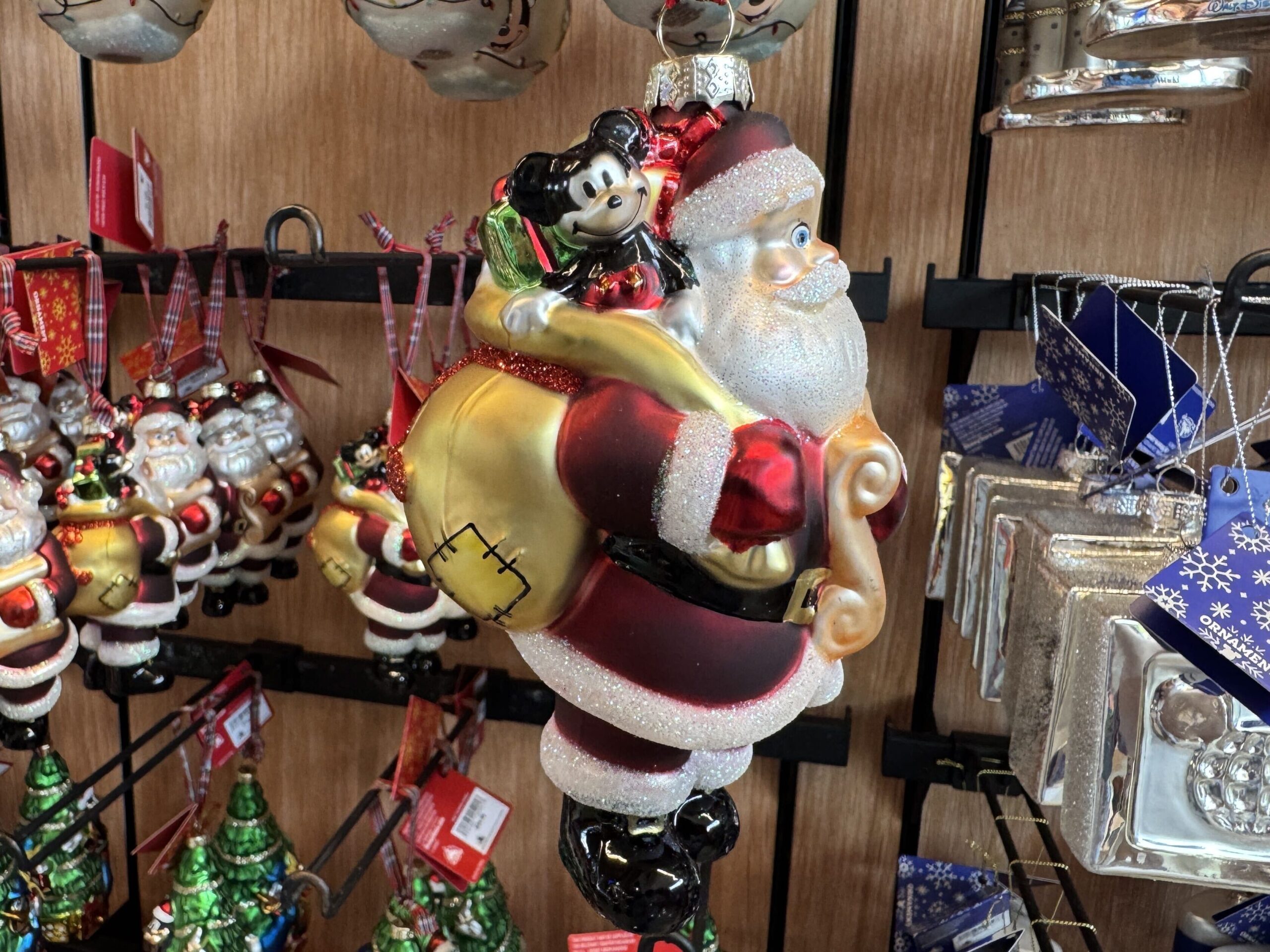 Santa Claus and Mickey ornament now available in EPCOT at Walt Disney World