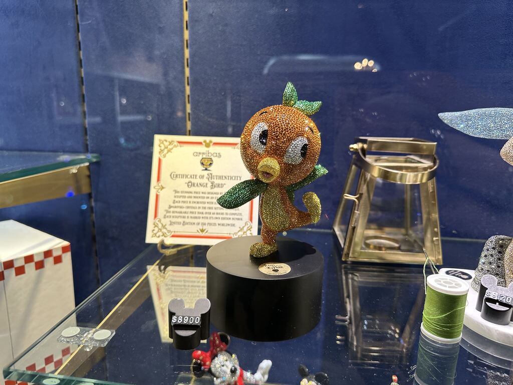 Limited edition Orange Bird Swarovski figure now available in Magic Kingdom at Walt Disney World