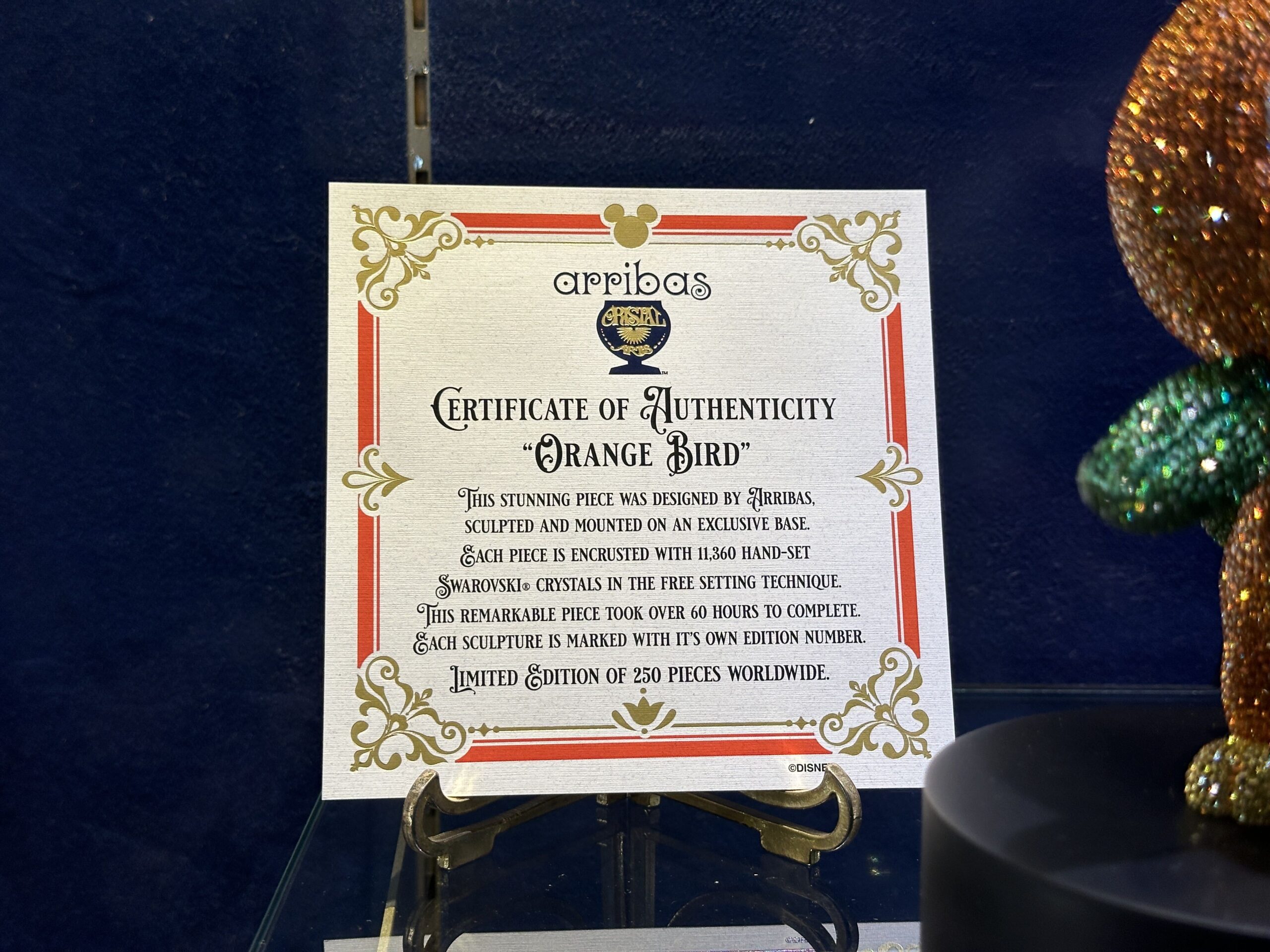 Limited edition Orange Bird Swarovski figure now available in Magic Kingdom at Walt Disney World