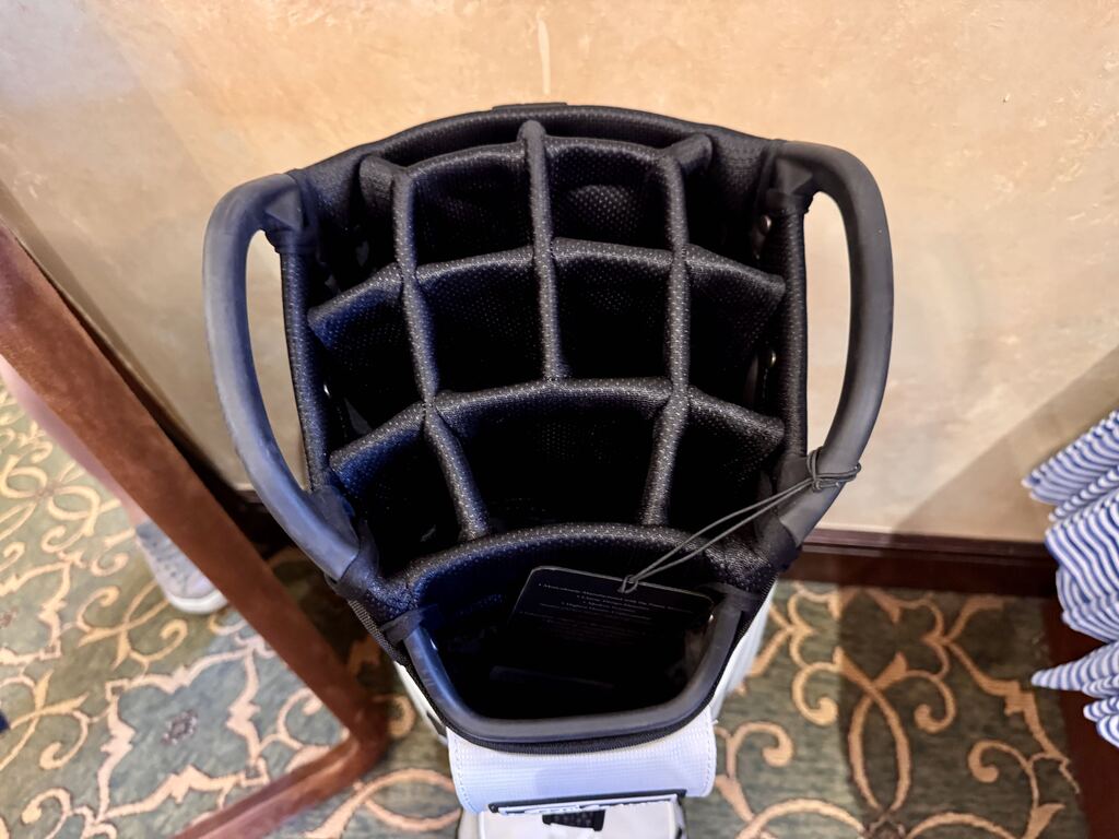 Minnie golf bag available at Palm and Magnolia pro shop at Walt Disney World