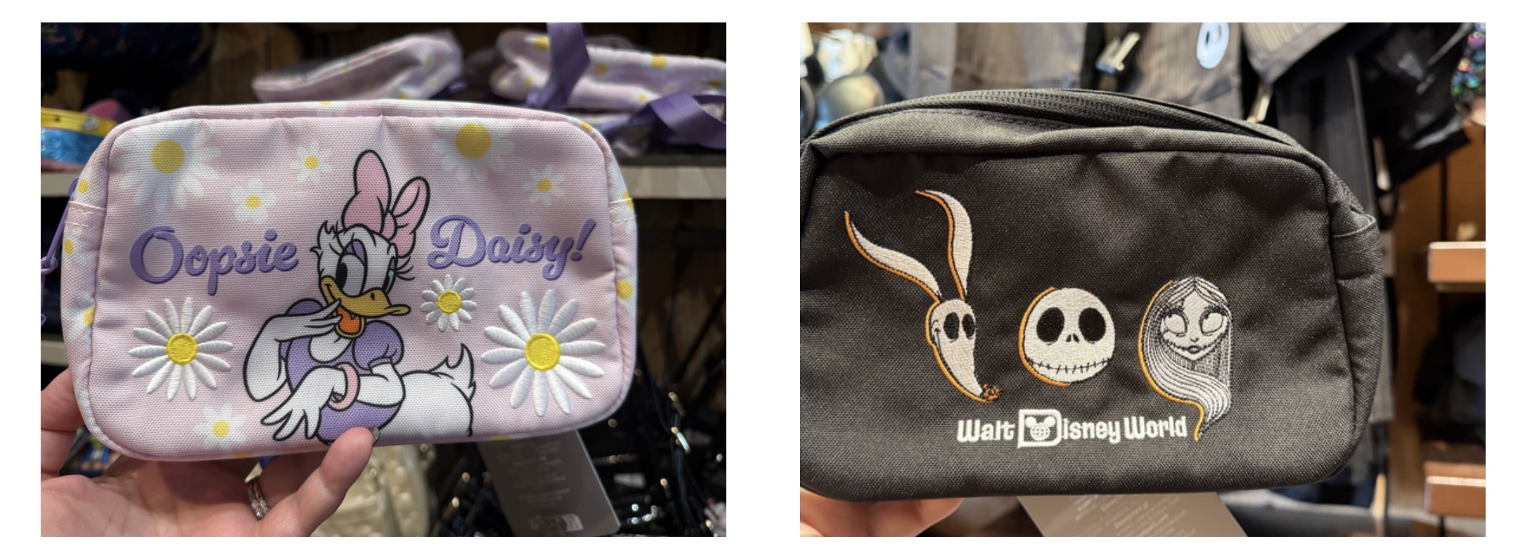 Neue Gürteltaschen im Nightmare-Before-Christmas- und Daisy-Duck-Design bei Disney World