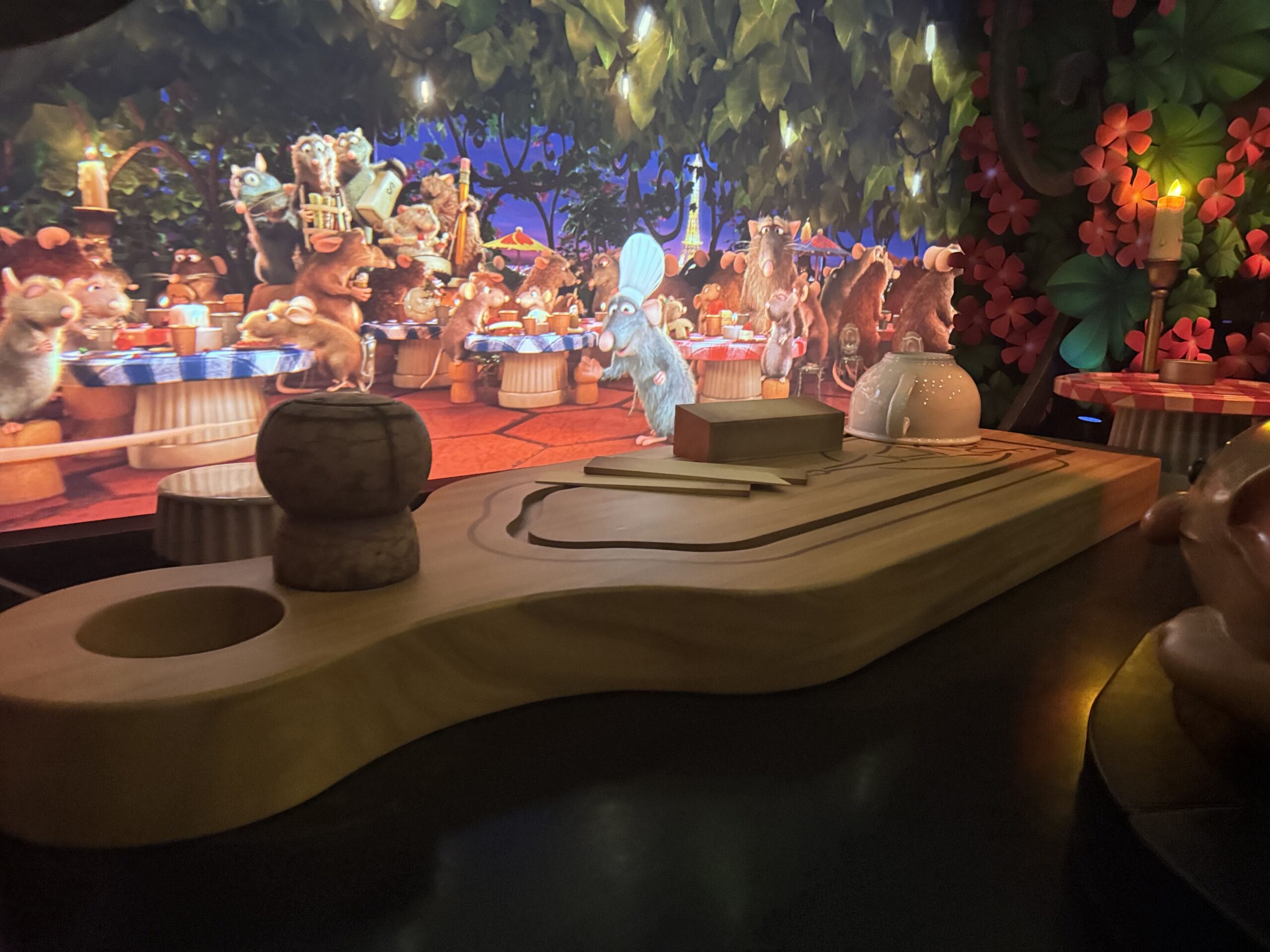 Walt Disney World has finally added new camouflage props to Remy's Ratatouille Adventure in EPCOT.