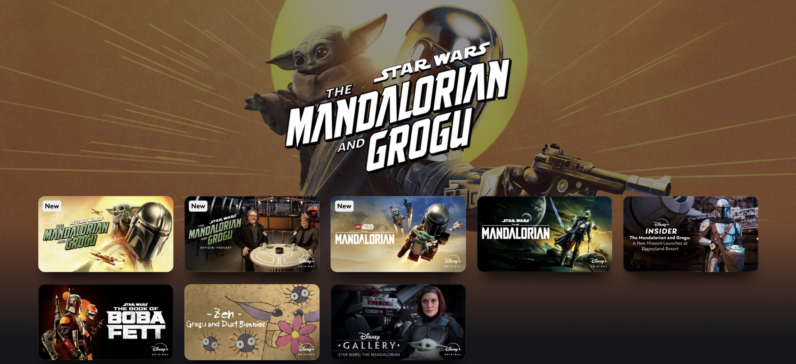 The Mandalorian and Grogu Collection on Disney+