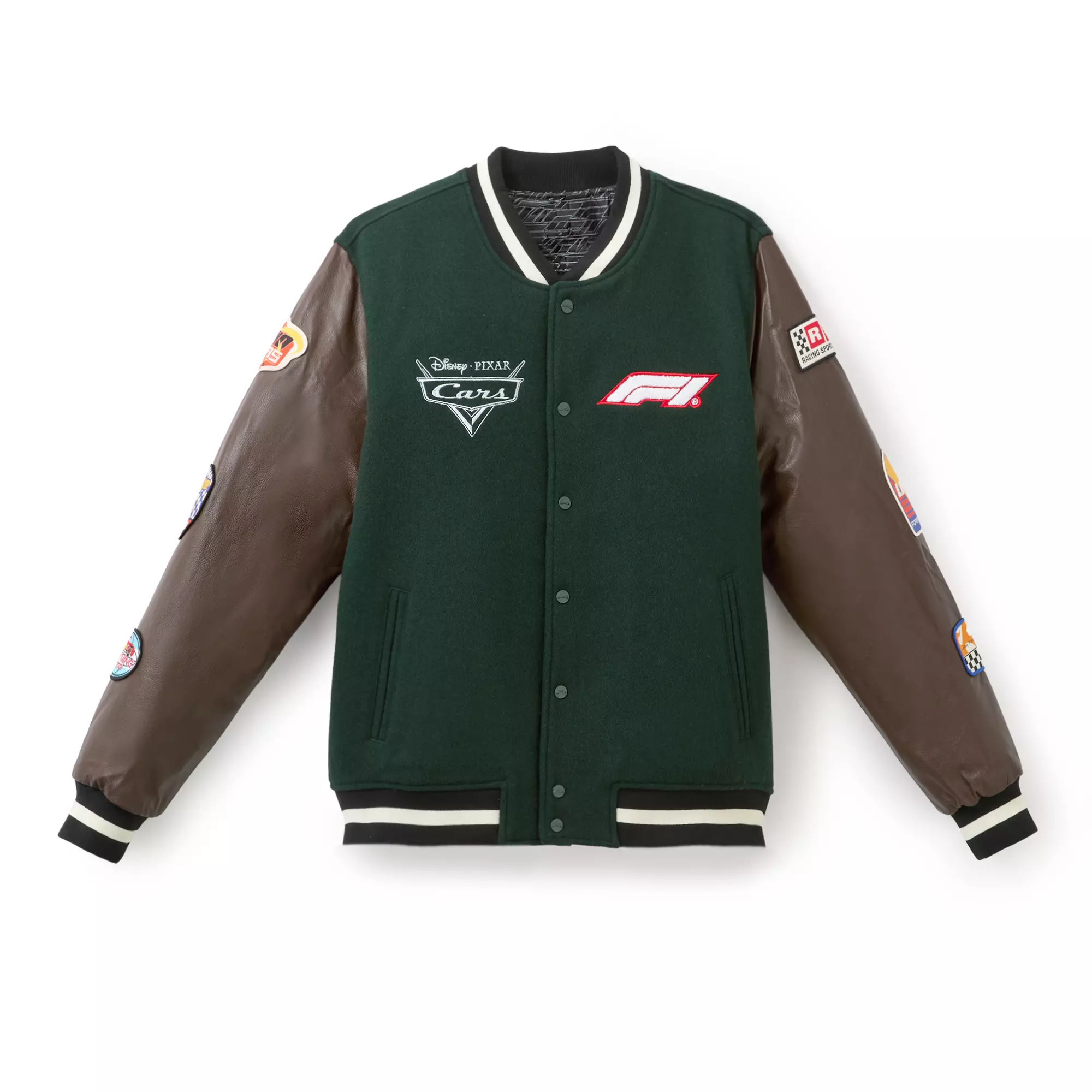 New Cars x Formula 1 collection has released onto the Disney Store, including this varsity jacket