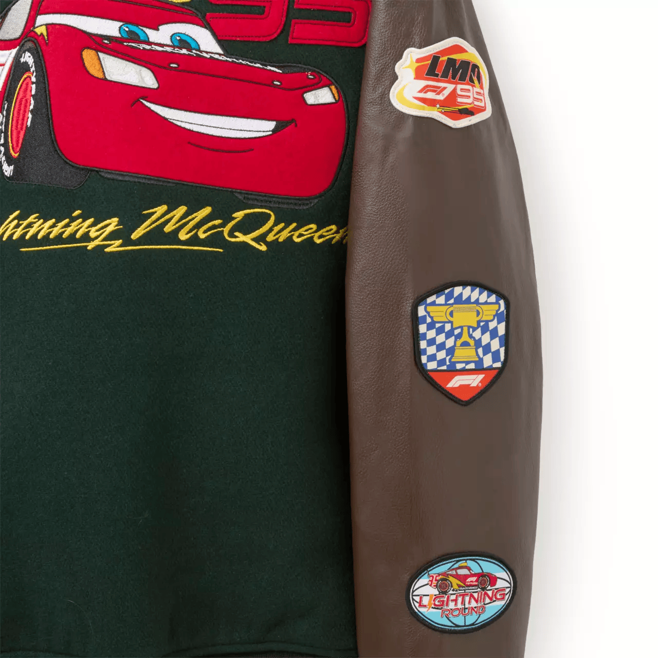 New Cars x Formula 1 collection has released onto the Disney Store, including this varsity jacket