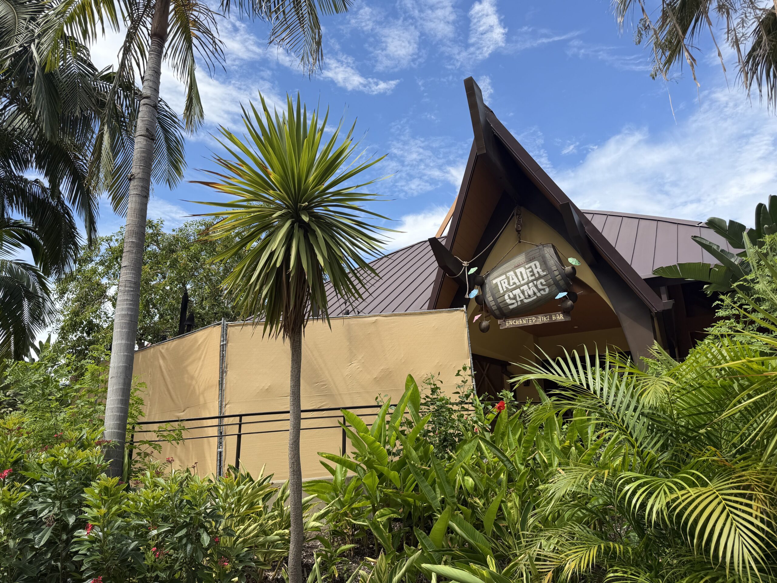 Construction has begun and is well underway at Trader Sam's Enchanted Tiki Bar and Tangaroa Terrace Tropical Bar and Grill at the Disneyland Hotel.