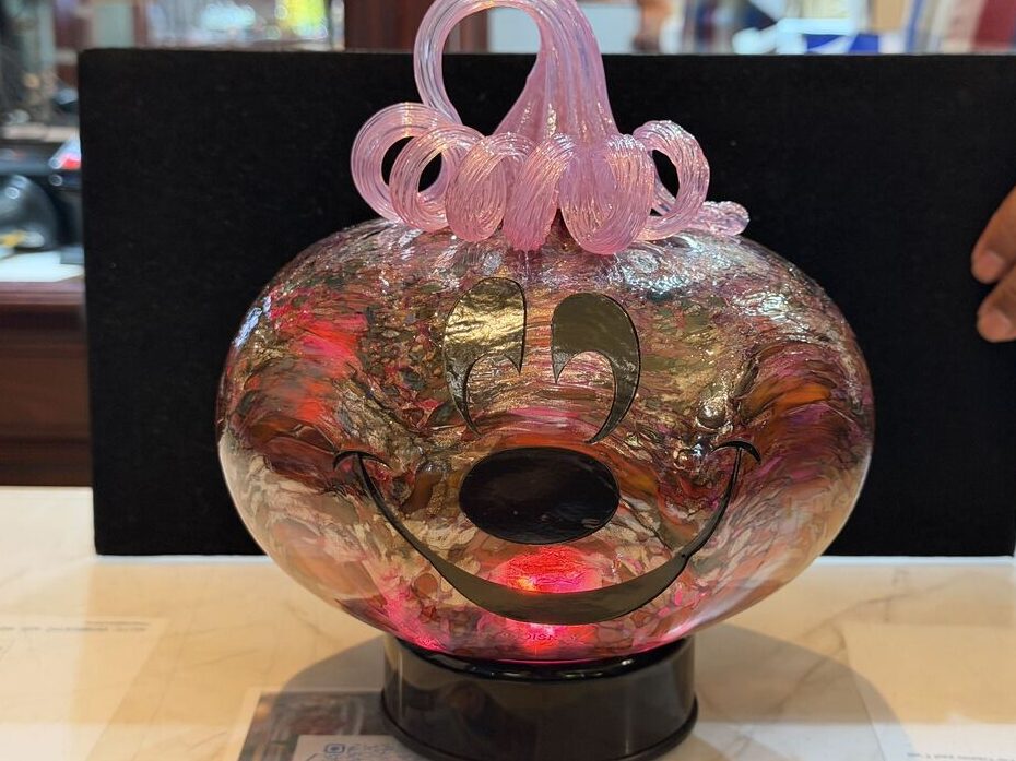 Blown Glass Pumpkins, Dopey Trinket Box Available at Disneyland