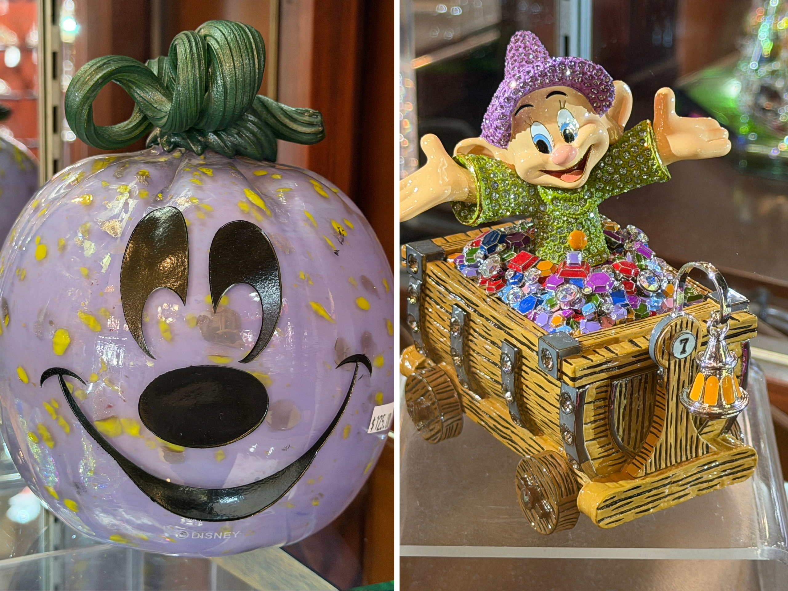Blown Glass Pumpkins, Dopey Trinket Box Available at Disneyland - WDWNT