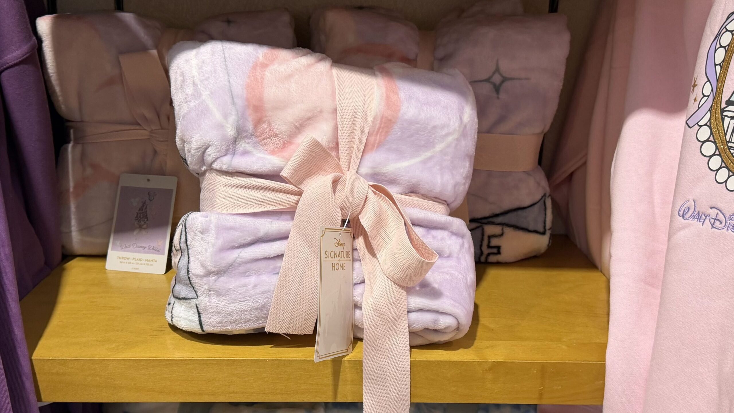 Cinderella Castle and Balloons Throw Blanket Available at Walt Disney World