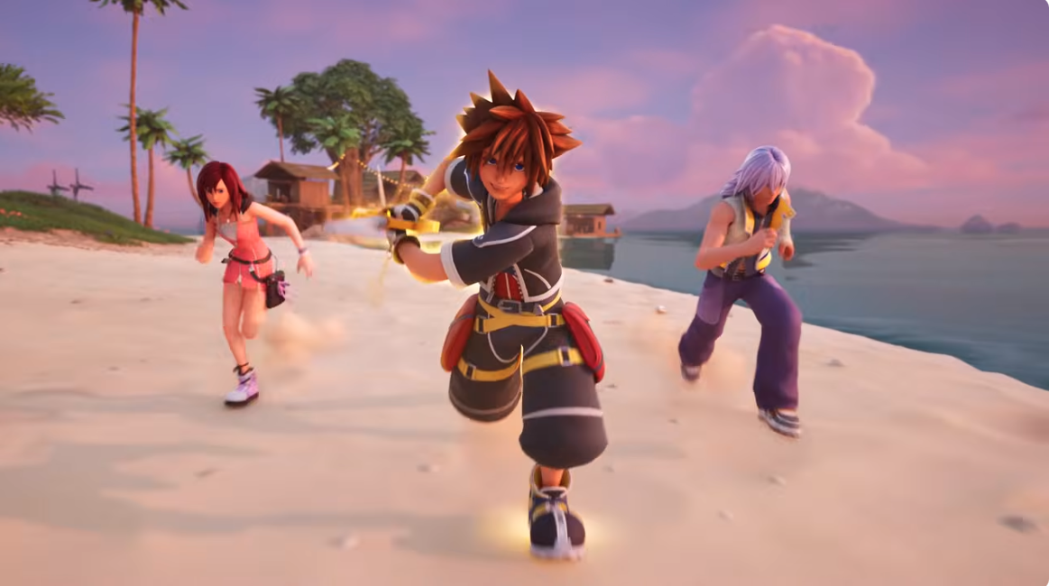 Kingdom Hearts’ Kairi, Riku, and Roxas Playable Fortnite Skins Revealed in New Trailer