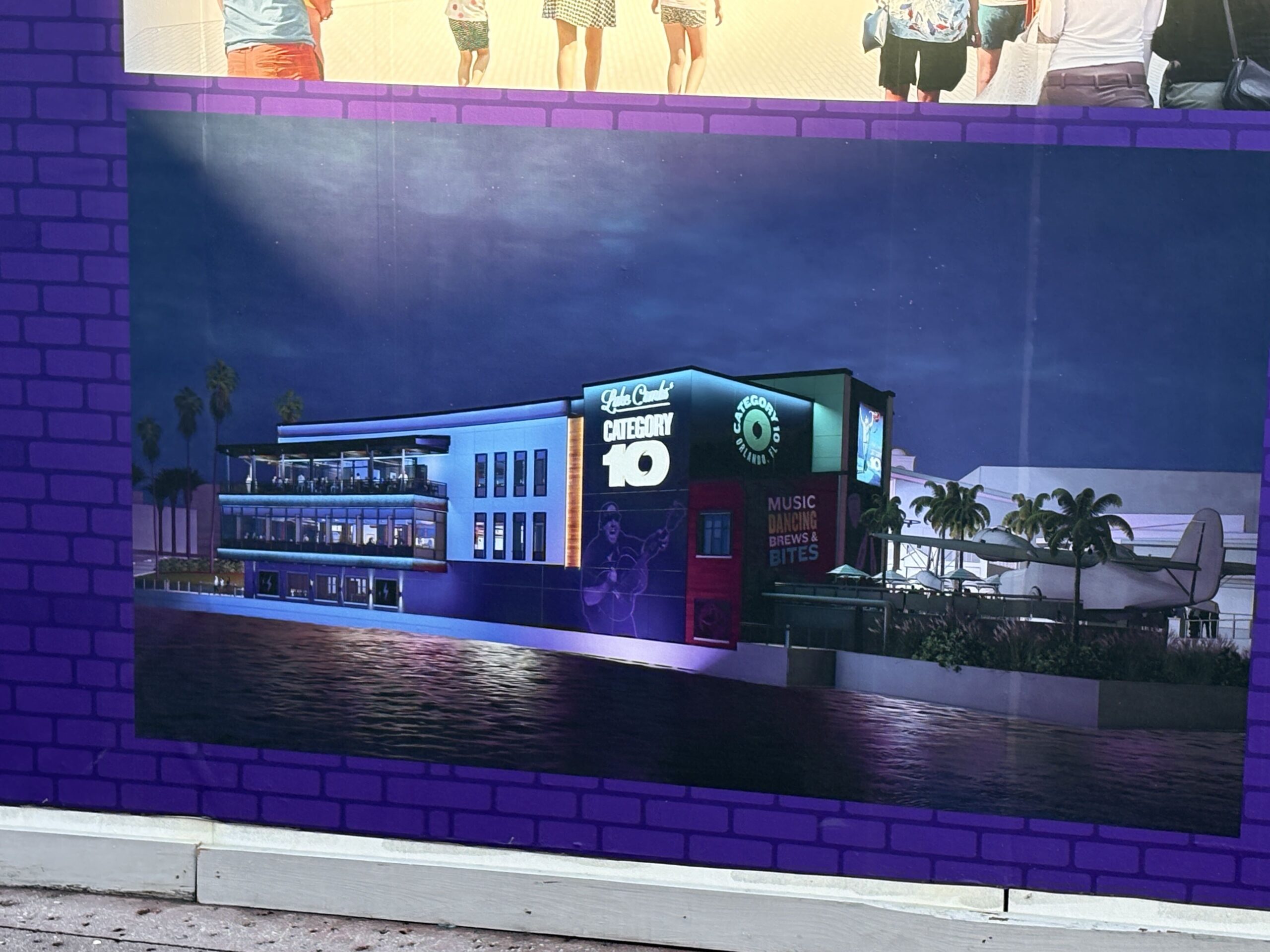 Luke Combs Category 10 Concept Art Added to Construction Walls in Universal CityWalk Orlando