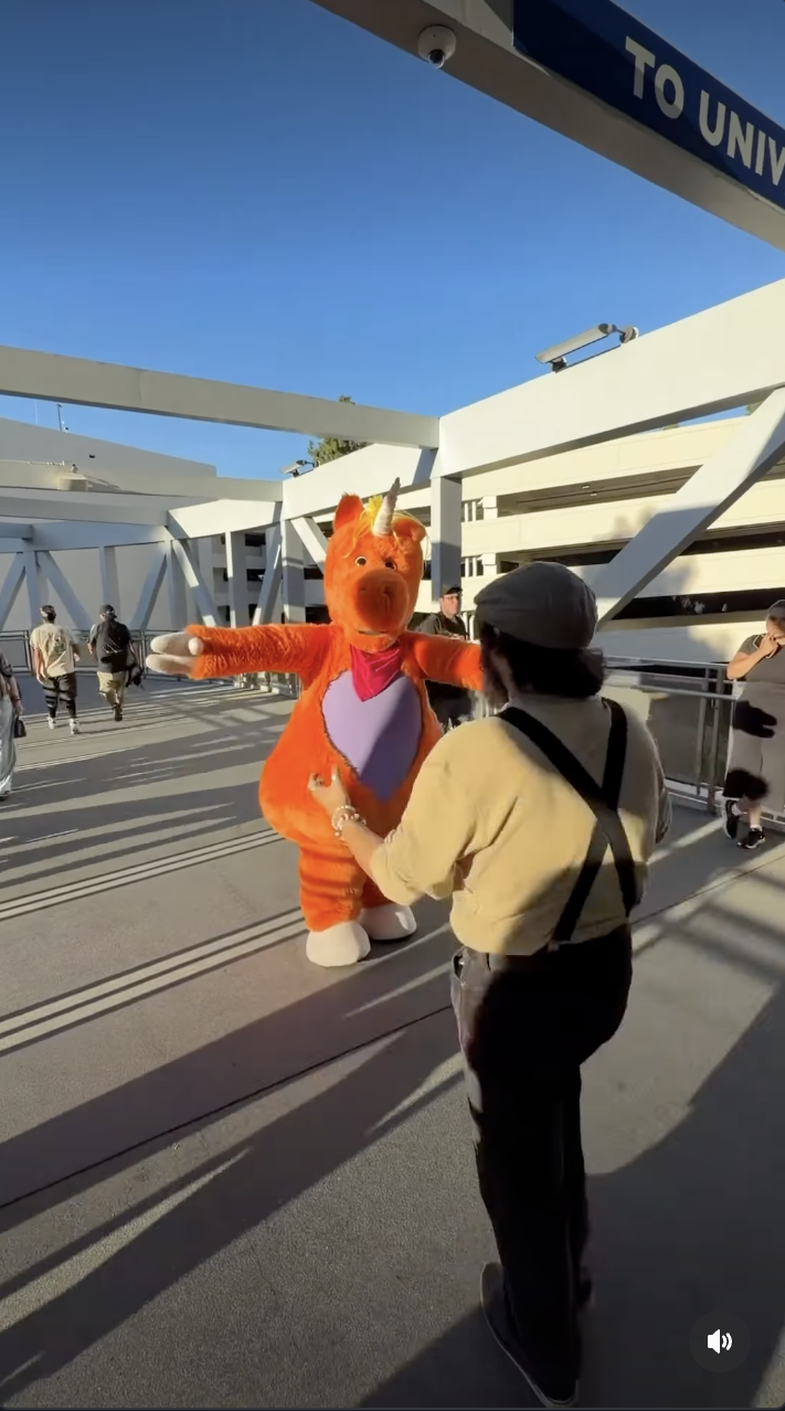 Buddy the Unicorn Kicked Out of Halloween Horror Nights