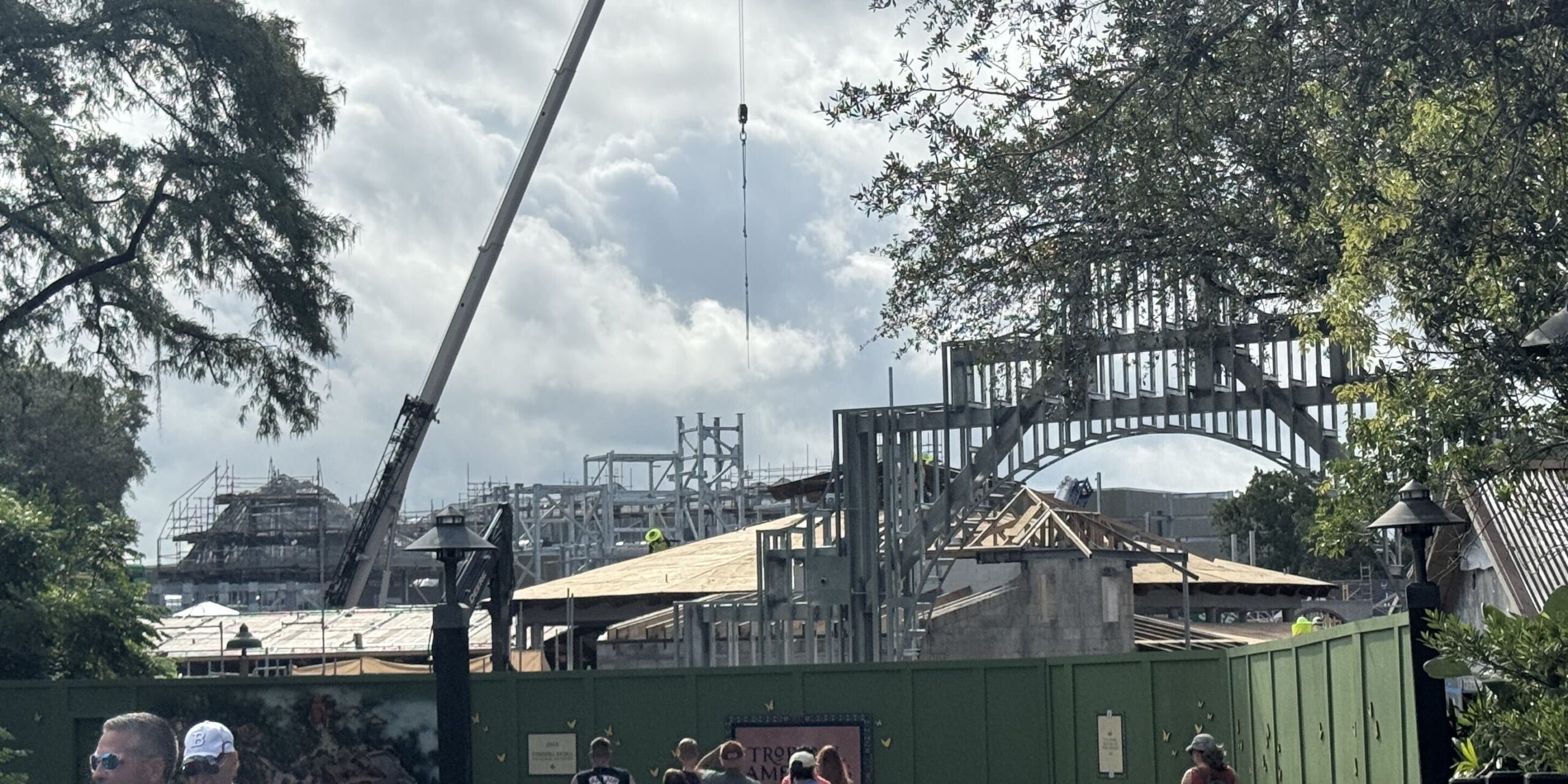 Casita Tower Rises as Tropical Americas Construction Advances at Animal Kingdom