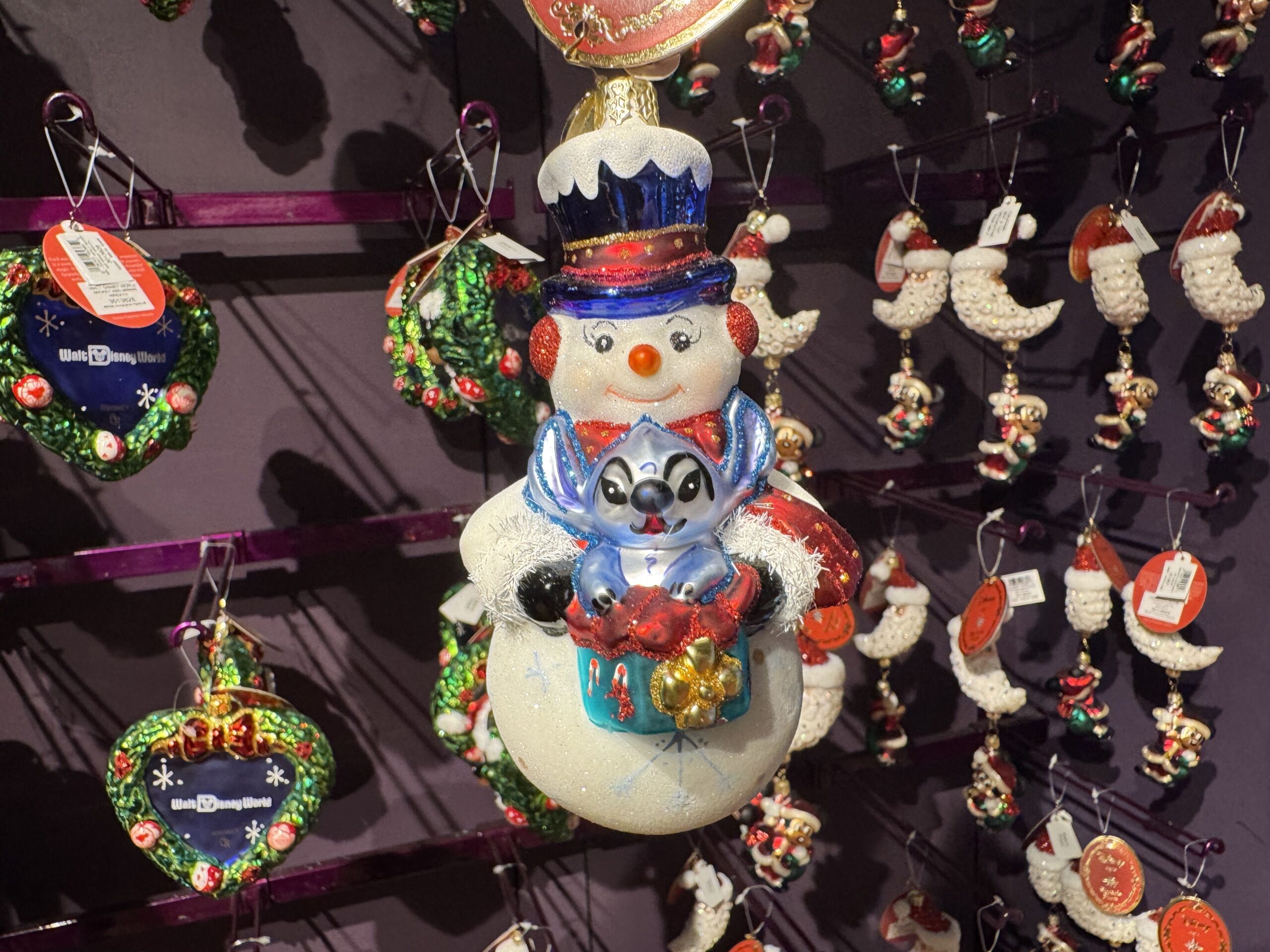 Snowman with Stitch - $96