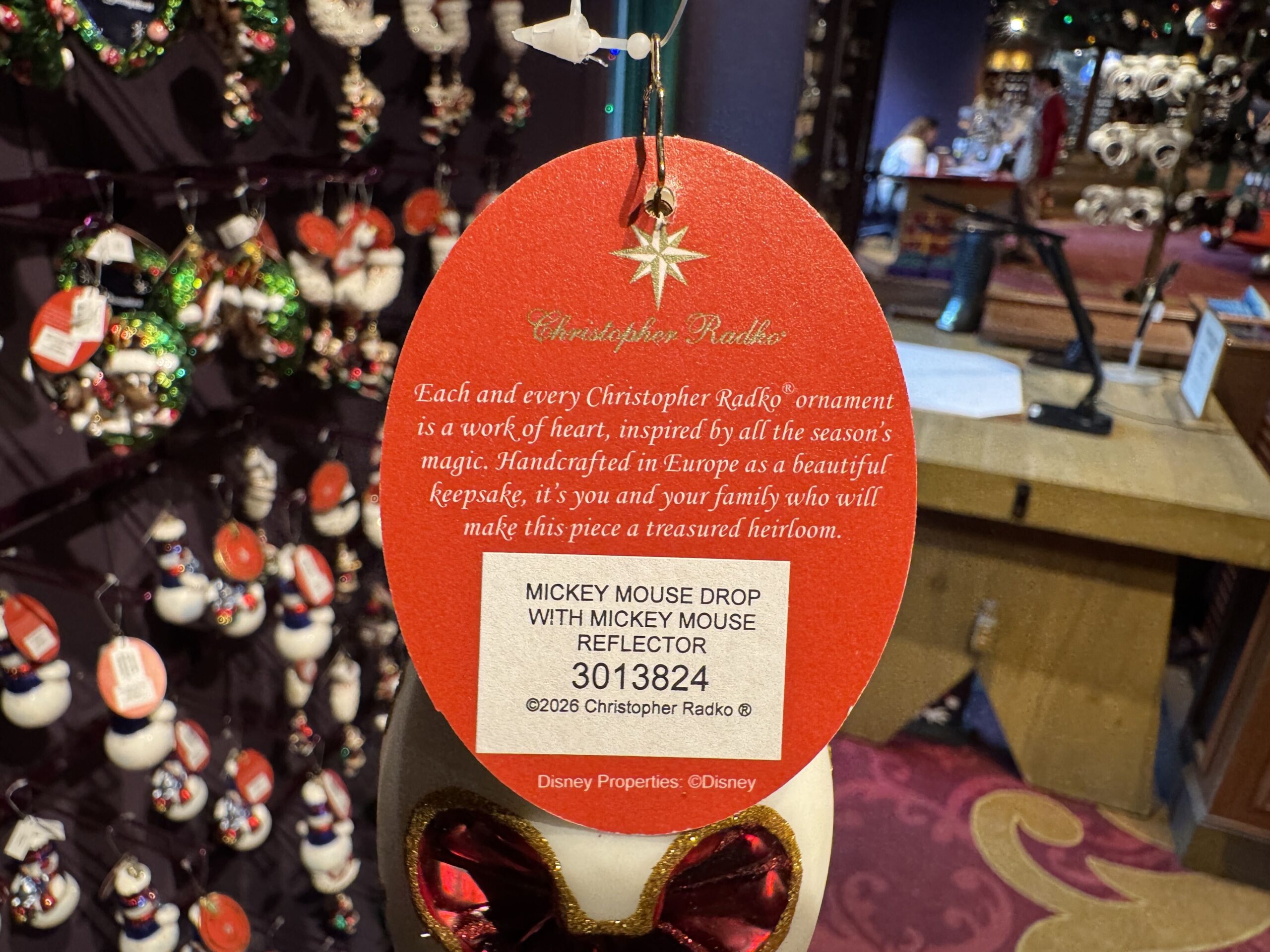 Mickey Drop with Reflector - $86