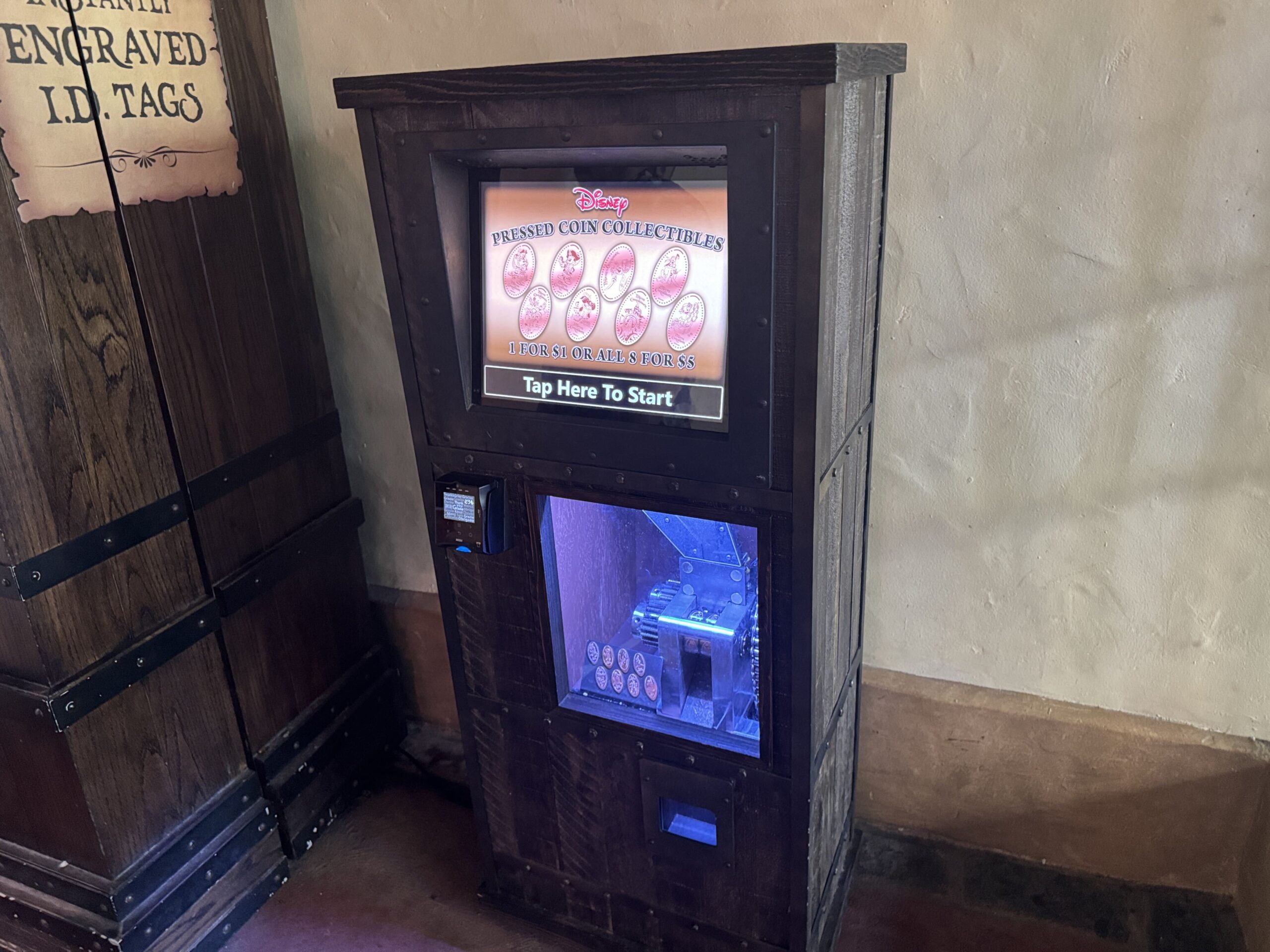 An upgraded pressed penny machine was spotted near Pirates of the Caribbean at Magic Kingdom
