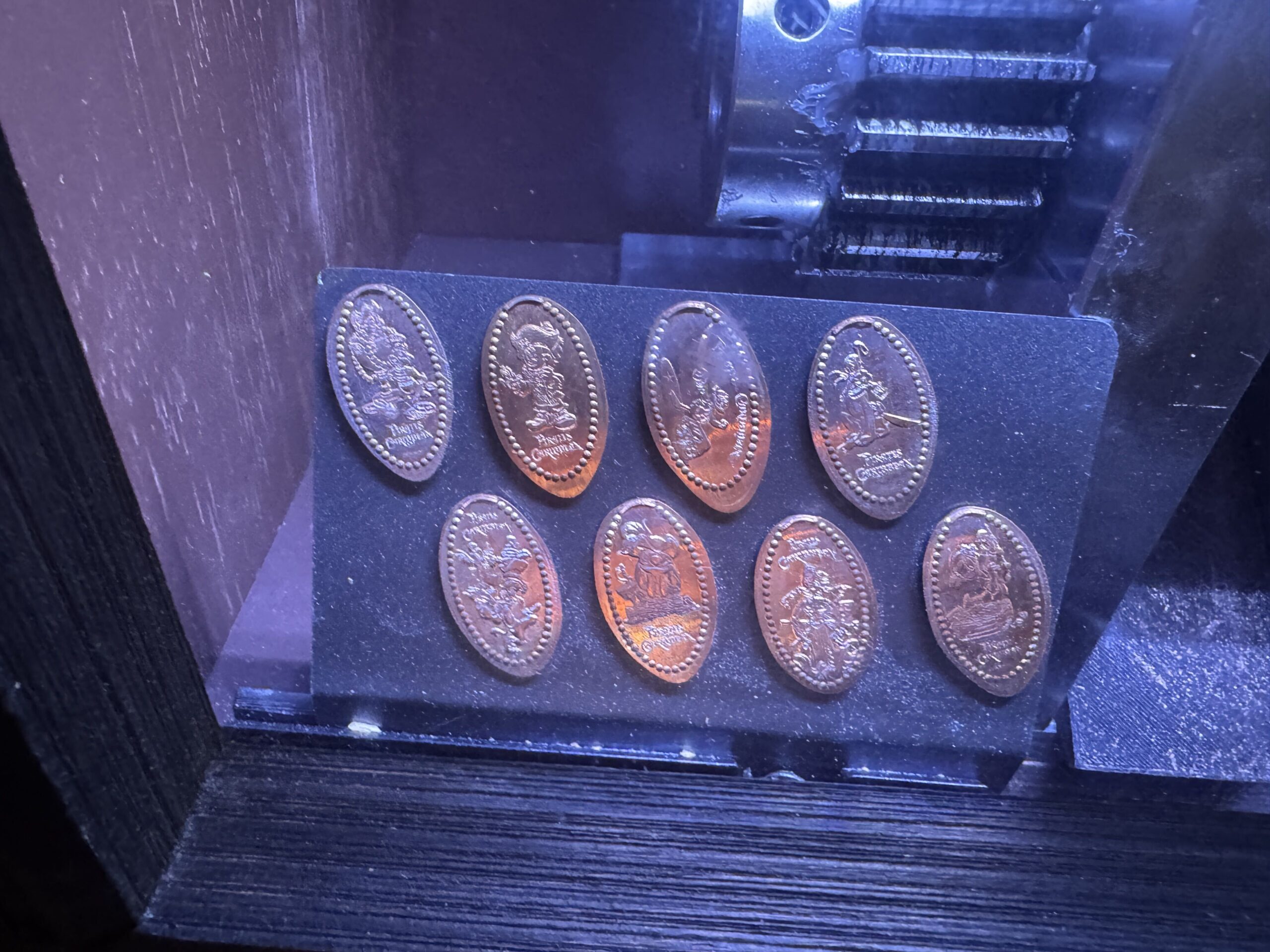 An upgraded pressed penny machine was spotted near Pirates of the Caribbean at Magic Kingdom
