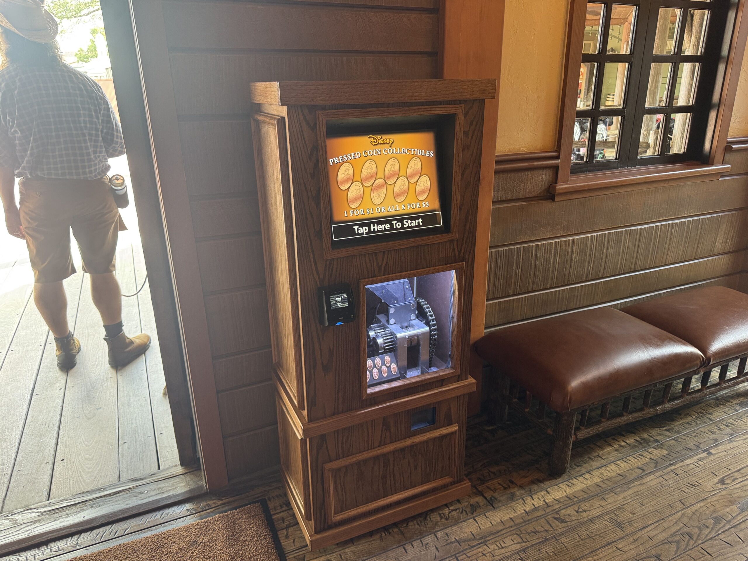 An upgraded penny machine was spotted near Country Bear Jamboree at Magic Kingdom