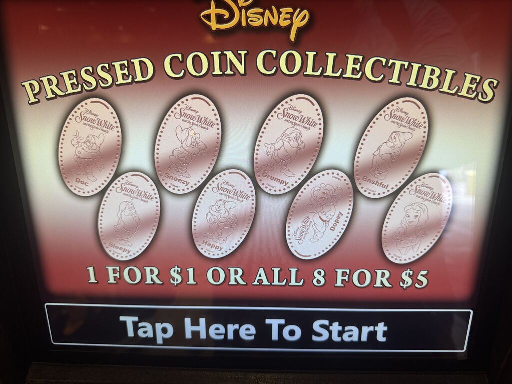 An upgraded pressed penny machine was spotted in Fantasy Faire in Magic Kingdom
