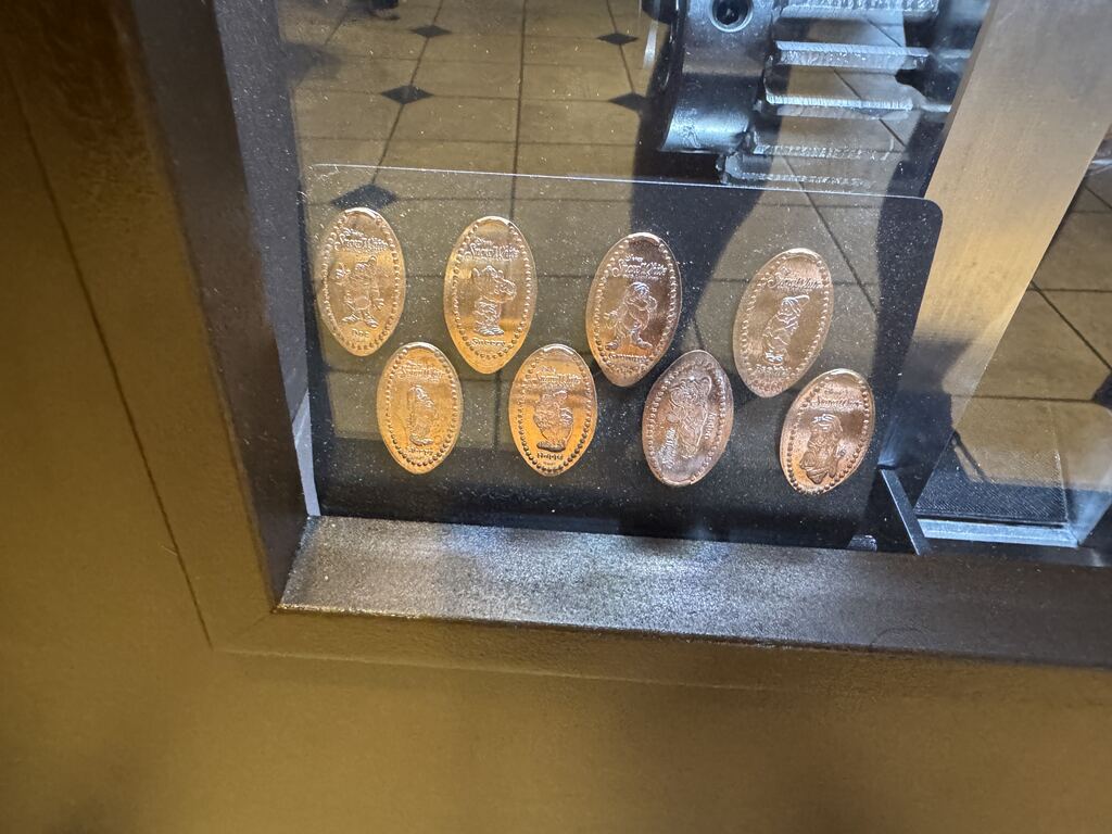 An upgraded pressed penny machine was spotted in Fantasy Faire in Magic Kingdom
