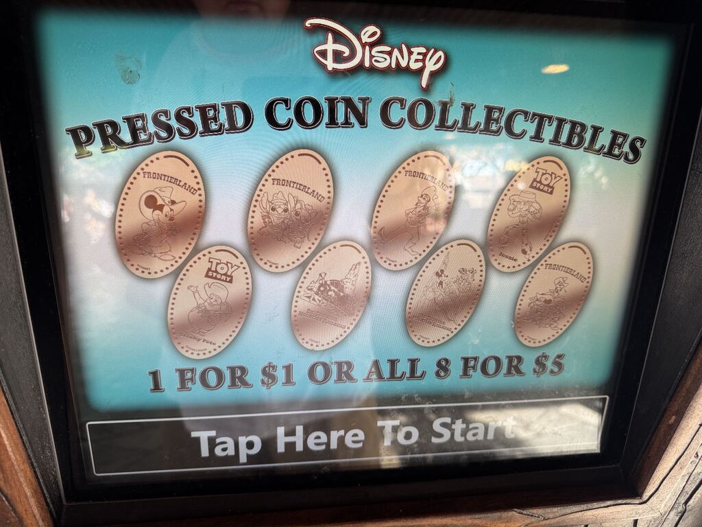 An upgraded penny machine was spotted near Tiana's Bayou Adventure at Magic Kingdom